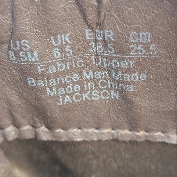 Life Stride 8.5M Brown Suede Ankle Boot Gold Stud Strap Zip Comfort Western - Picture 9 of 12